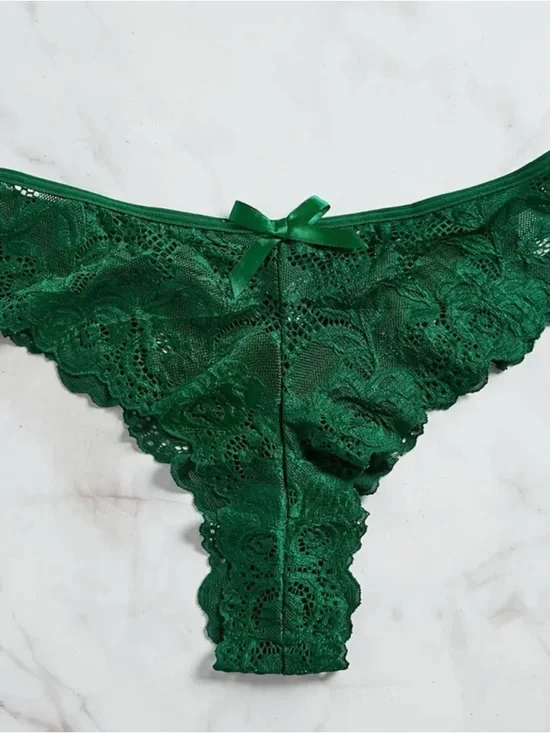 Emerald Lace Trim Chemise Nightdress - Women Intimates - Picture 4 of 5